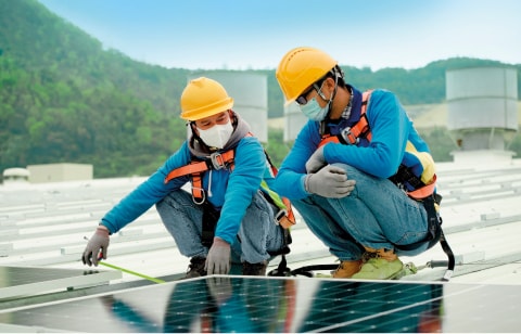 Solar Panel installation at Wellcome Fresh Food Centre, Hong Kong